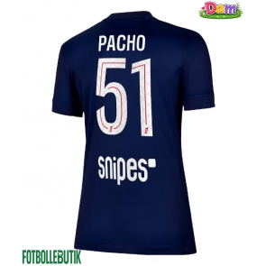 Paris Saint-Germain Willian Pacho #51 Hemmatröja Kvinnor 2025-26 Kortärmad